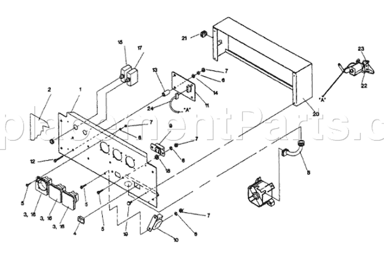 Page A Diagram and Parts List for 9538-2  Briggs and Stratton Generator
